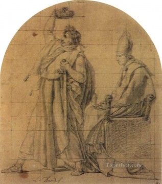  Leon Works - Napoleon Holding Josephines Crown Neoclassicism Jacques Louis David
